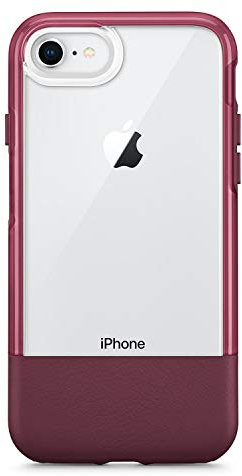 OtterBox Clear & Leather Case for iPhone 7 and iPhone 8 (Not Plus) - Non-Retail Packaging - Lucent Wine
