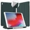 VAGHVEO Funda para iPad Air 3 2019 / Pro 10.5 2017 Cover con Soporte para Lápices, Protectora de Piel PU Smart Case [Auto Sueño/Estela], Flexible TPU Translúcido Parte Trasera Cubierta, Verde Oscuro