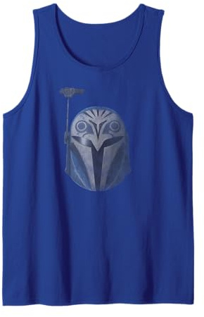 Star Wars The Clone Wars Bo-Katan Helmet Distressed Tank Top