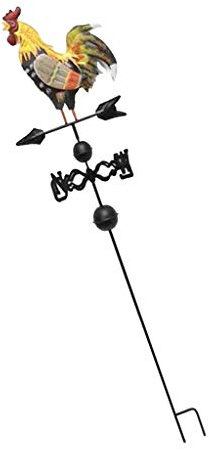 NSGJUYT Girouette 47inch Finition Ancienne en Fonte Coq Coq Cerveau