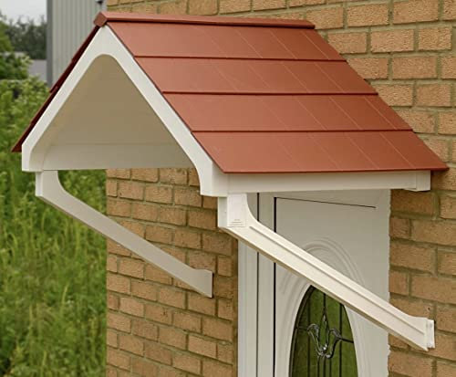UK CANOPIES Apex Front Door Canopy, Porch Canopy, Rain Shelter For Door, Over Door Canopy - Easy-To-Install, No Maintenance, Depth72.5xW149xH97cm