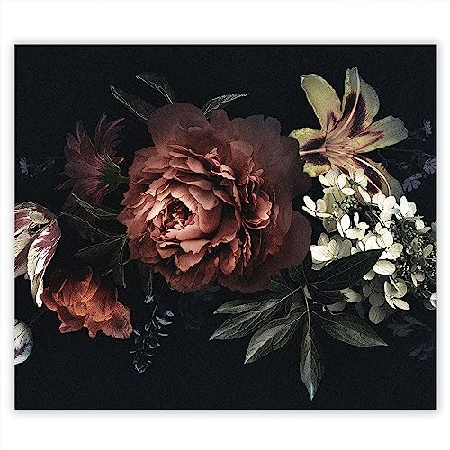 SMTDeco Herdabdeckplatte 60×52 cm – Mehr Arbeitsfläche, Spritzschutz & Schneidebrett – ESG Glas, kratzfest – für Induktion/Ceranfeld – 1-teilig, Motiv Bild Schwarz