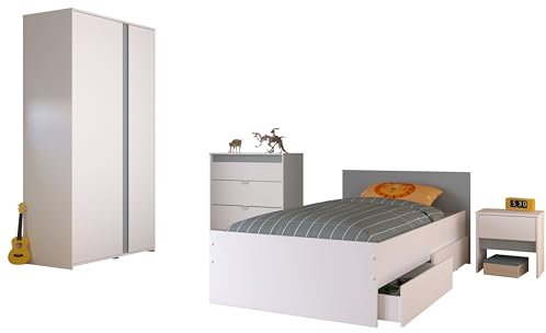 Parisot Kinderzimmer Set 5tlg Pirouette 22 Weiß