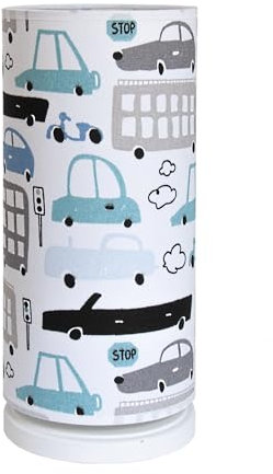 youngDECO® Nachtlicht glückliche Autos, Nachttischlampe für Baby und Kind, skandinavische Kinderzimmer-Deko für Mädchen & Junge, hergestellt in der EU