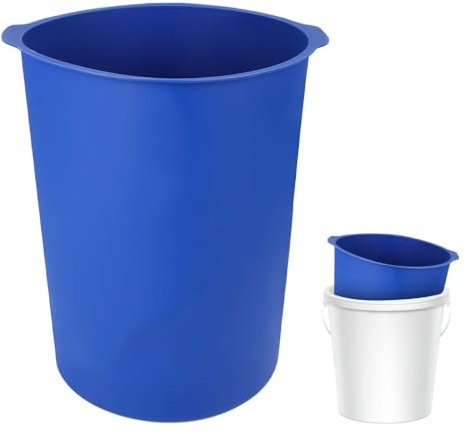 Revêtement de Seau de 5 Gallons, Revêtements de Seau en Silicone Réutilisables avec Échelle de Mesure sur la Paroi Intérieure Bucket Liner pour Les mélanges Fins de Mortier et de Béton