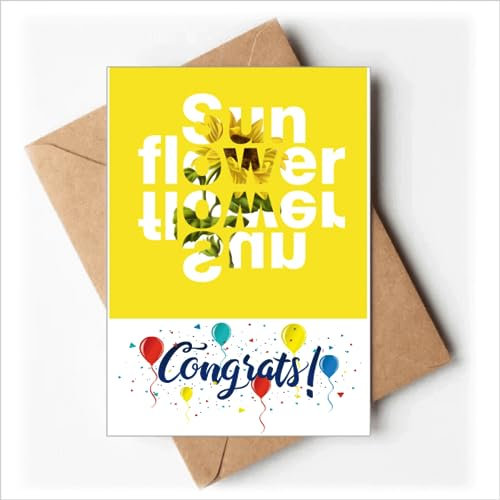 Sonne Sonnenblume Blumen Hochzeitskarten Glückwunsch Gruß Umschläge
