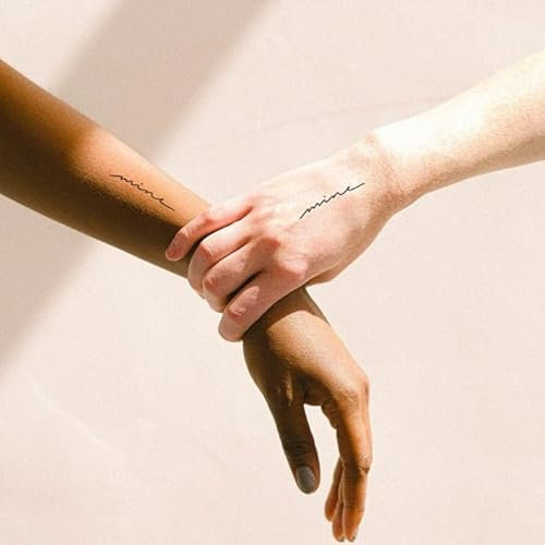 Inkster Tattoo - Mine Tattoo Doppelpack | Temporäres Tattoo mit EU-Kosmetikzertifizierung - das Original | wasserfest + vegan | revolutionäres 2-Wochen-Tattoo | Klebetattoos + Fake Tattoos