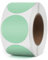 YIKIADA Grün Punkte Thermo-Etikett Vinyl 38 mm Selbstklebend Rolle Adressaufkleber Wasserdicht Drucker Aufkleber für Logo Barcode QR Code Inventar 500 Stück