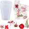 Silicone Pen Holder Mold Vase Molds, Silicone Moulds for Resin Casting with 12Pcs Dried Flower, Makeup Brush Holder Bottle Molds for Handmade DIY Holder Crafts