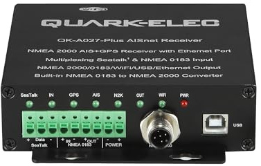 QK-A027-plus NMEA 2000 AIS+GPS Empfänger mit NMEA Multiplexer und Ethernet, N2K, WiFi, USB Ausgängen
