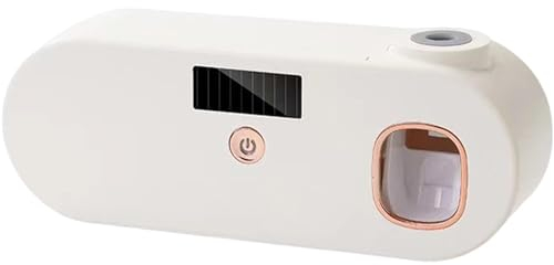 Wandmontierter Zahnbürstenhalter, Zahnbürstenreiniger,Bohrfreier Badezimmer-Zahnbürsten-Organizer | Automatischer Zahnpasta-Quetscher-Spender, intelligenter UV-Zahnbürstenreiniger
