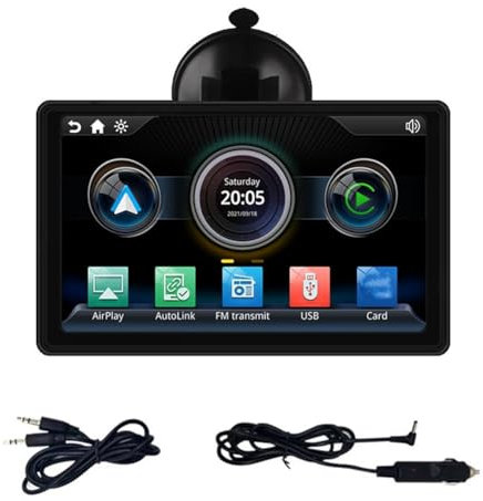 Komdndht 7-Universal-Auto-Smart-Radio mit Touchscreen, Multimedia-Player, Kabelloser Bluetooth-Carplay, Tragbarer Suspension-Player, Langlebig, Einfache Installation