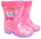 eplusm Paw Patrol Skye - Stivali da pioggia per bambini, impermeabili, antiscivolo, con coulisse, Colore: rosa., 30 EU