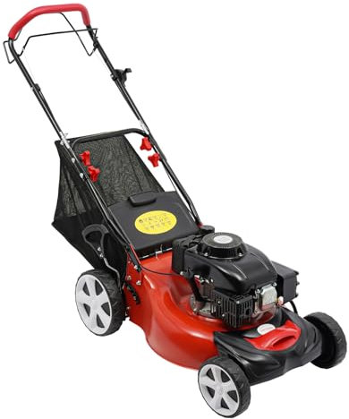 jiumxliu 4kw Rasenmäher Benzin Gas-Rasenmäher 140cc 4-Takt-Einzylinder 51cm Schnittbreite Unkrautbekämpfung Für Rasenflächen