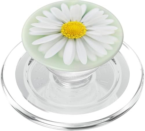 Cute Daisy Flower Phone Button Holder Pop Out Back Knob Grip PopSockets PopGrip: Swappable Grip for Phones & Tablets PopSockets PopGrip for MagSafe