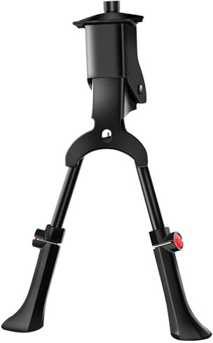 ZMDMAH FahrradstäNder Mountainbike StäNder Fahrrad HöHenverstellbar, DoppelstäNder ZweibeinstäNder Fahrrad Geeignet für 24-27,5 Zoll Zoll FahrräDer Schwarz