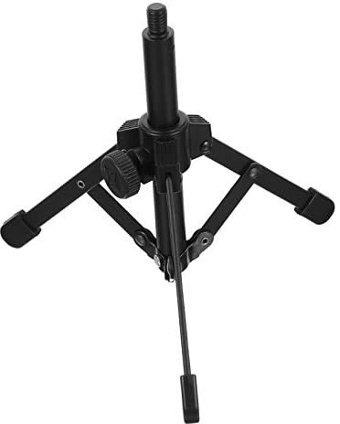 DRESSOOS Metall Tischmikrofonständer Mit Klappbarem Stativständer Stabiler Mikrofonhalter Für Schreibtisch Rutschfest Und Belastbar Für Podcast Und Aufnahmen