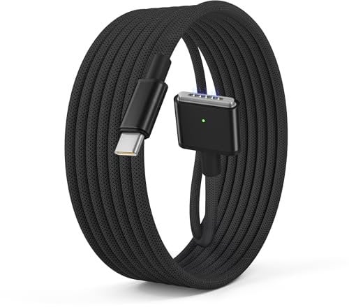 Basesailor for MacBook Air M4 USB C to Magnetic 3 Charger Cable 6.6FT/2M,140W Magnetic Safe 3 Fast Charging Cord for MacBook Air (13 15 2025,M3 2024,M2 2022 2023),Pro (16 14 M4 Pro Max M3 2024 M1)