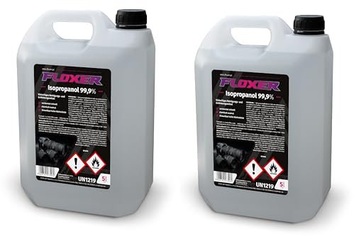 Isopropanol 99,9 % - 2x5l Reinigungsalkohol für Haushalt und Elektronik, Glas, Kunststoff & Metall - Reinigungsalkohol & Entfetter - Hochprozentiger Isopropylalkohol (10L)