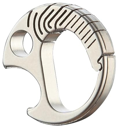 Asukohu Spring Key Rings Bottle Opener Titanium Carabiner Clip Keyring Clip For Camping Hiking Daily