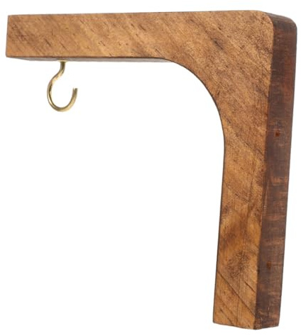 BESTonZON Wandmontierter Pflanzenhänger 2 Stück Braun für Blumentöpfe | Eleganter Wandhaken zum Aufhängen, Praktisch und Leicht zu Montieren, für Wohnzimmer und Patio