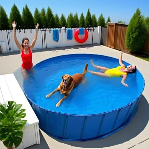 Frame Pool/ Schwimmbecken Pools 60 80 100 120 150 Cm Tiefer Rahmenpool/ Albercas Para Adultos, Oberirdischer Haushaltspool Mit Ablassventil, Swimmingpool Für Garten/ Hinterhof(7X0.8M/30700L/8110GAL)