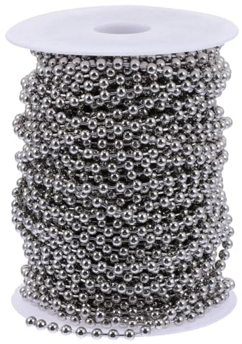 30 Meter Roller Blind Chain, 4.5mm Metal Beaded Roller Blind Chain Extension Cord, for Vertical Blinds Repair Replacement Parts