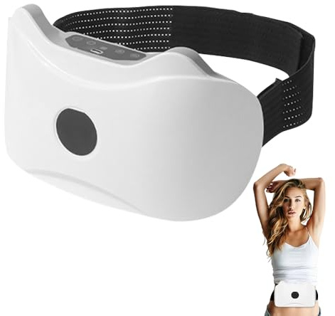 CLIUNT Elektrischer kabelloser Bauchmassagegerät, EMS Bauchmuskeltrainer für Fettverbrennung und Verdauung, Kabelloser Schlankheitsgürtel, Wiederaufladbar Massage Schlankheitsgürtel