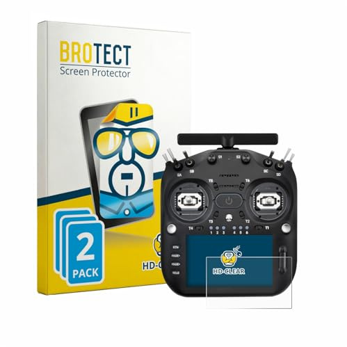 BROTECT 2 Stück Schutzfolie für Radiomaster TX16S MK3 Displayschutz Folie Made in Germany, Ultra-Klar