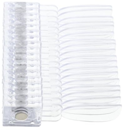 Nuancier Magnétique pour Ongles 40 Pièces en Métal et Plastique | Présentoir Cristal Transparent, Portable et Léger, pour Gel Polish, Cartes de Couleur, Studios Nail Art
