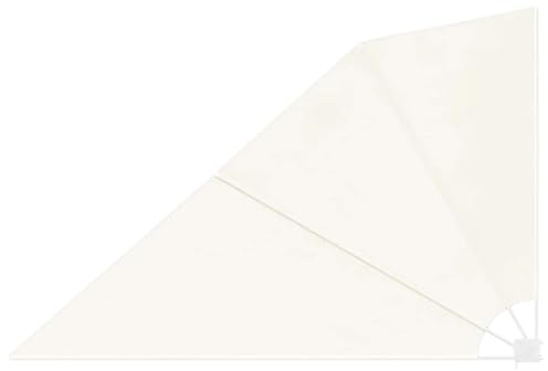 HKTMGDNG Balkonfächer Faltbar Creme 240x160cm Wandmontage Sichtschutz | Platzsparender Windschutz mit robustem Stahlrahmen für Terrassen und Garten, wetterbeständig und einfach einklappbar.