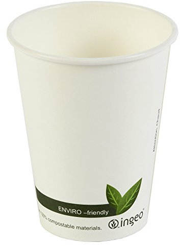 Compostable Hot Drink Cups 12oz / 340ml - Case of 1000 - Biodegradable Takeaway Coffee Cups
