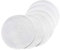 SCF2017, 6 tovagliette rotonde in polipropilene intrecciato White