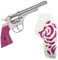 Gonher 180/2F Cowgirl Western Pistole - Gun Rosse - Silber Pink - Wilder Westen Junggesellinnenabschied Karneval