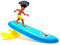 Surfer Dudes 2020 Edition Wave Powered Mini-Surfer and Surfboard Toy - Hossegor Hank