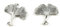 Charm-Anhänger S06845 Ginkgo Biloba Blätter zum Basteln und Basteln silberfarben antik-optik