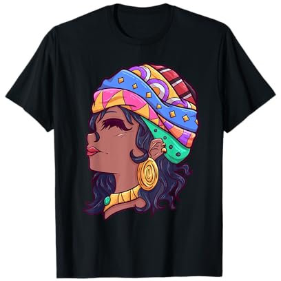 Mutter Safari Afrika Kopftuch Mädchen Schöne Frau T-Shirt