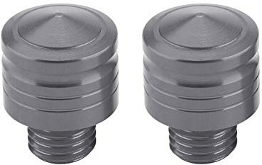 Terisass Rückspiegel Schraube M10 * 1,25 2 Stücke Universal Motorrad Gewindebolzen Adapter Schrauben Geändert Rückspiegel Sitz Dekorative Schraubkappe Abdeckung Motorrad Spiegel (Titan)