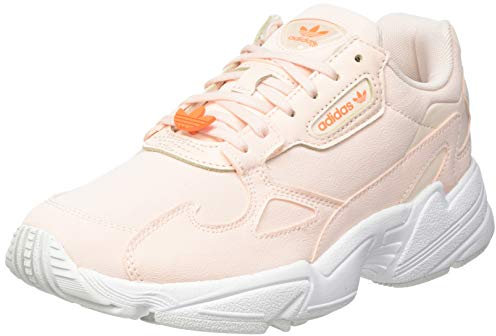 adidas Femme Falcon Sneaker, Pink Tint/Pink Tint/Signal Orange, 37 1/3 EU