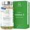 Omega 3 Vegan [1500mg] Oméga 3 d'Huile d'Algue d’Origine Durable Hautement Dosé 600mg DHA + 300mg EPA par Dose - Complément Alimentaire Omega3 100% Végétalien - 90 Gélules