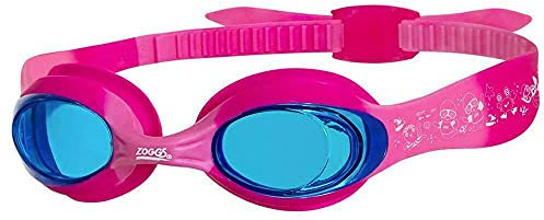 Zoggs Little Twist Gafas de Natación para Niños – Gafas de Piscina para Niños Antivaho con Protección UV, Ajuste Rápido y Correa de Fácil Ajuste - Lentes Azules, Rosa y Fucsia, 0-6 Años