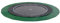 EXIT Toys Dynamic Rundes Groundlevel Trampolin - ø427cm - Mit Fußschutzsystem - Mit Freezone Sicherheitsfliesen - Extra Lange Sprungfedern - Rostfrei - Trampolin für Kinder - Schwarz