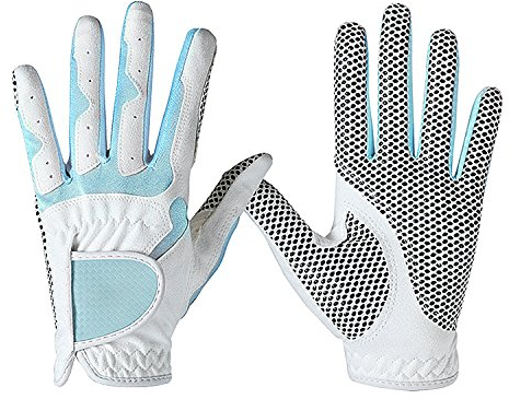 Ein Paar Golfhandschuhe für linke und rechte Hand, Allwetter-Golfhandschuhe Fäustlinge, rutschfest, atmungsaktiv, schützender Sport, Regenhandschuhe für Damen und Mädchen