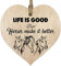 Stuff4 Wooden Heart, Light Wood, One Size