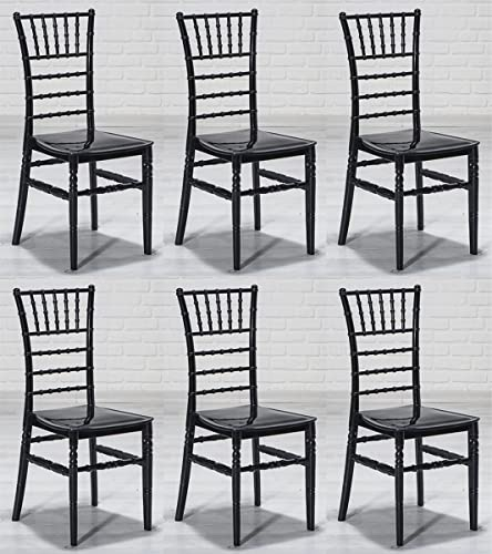 Casa Padrino Designer Acryl Stuhl Set Schwarz 40 x 46 x H. 92,5 cm - Esszimmerstühle - Acryl Esszimmer Möbel