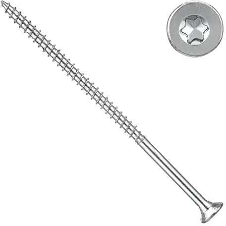 Lot de 1000 vis pour panneaux d'aggloméré 4,0 x 40 Torx | Filetage partiel – Bleu galvanisé | Tête plate | Vis universelle | Vis