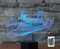 SUPERRUIDALONG 3D Frachtschiff Fernbedienung 16 Farben Nachtlichter Illusion Acryl LED Tisch Nachttisch Lampe Kinder Schlafzimmer Schreibtisch Dekor Geburtstag Geschenke Spielzeug für Kinder