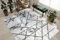 rugsx Exklusiv Emerald Teppich Glamour – Stilvoll, Marmor-Design, Geometrisch Weiß/Silber 160x220 cm Modern Teppich für Wohnzimmer