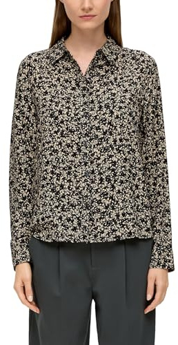 s.Oliver Damen Bluse Langarm Green 46