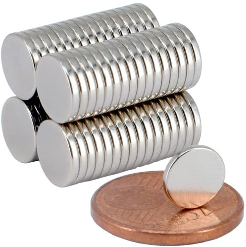 [50 Stück] Neodym Magnet 7mm Mini Magnete 7x1mm Magnetscheiben Stabmagnet Für Modellbau Bastelmagnete Rund Zylinder Scheibe Scheibenmagnet Kleine Runde Magnete Extra Stark